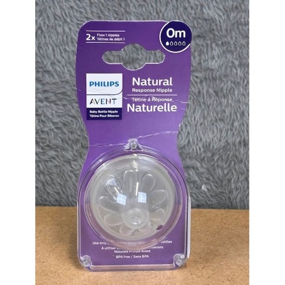 Philips Avent Natural Response Nipple Flow 1 0m+ 2pk SCY961/04‎ Newborn Baby